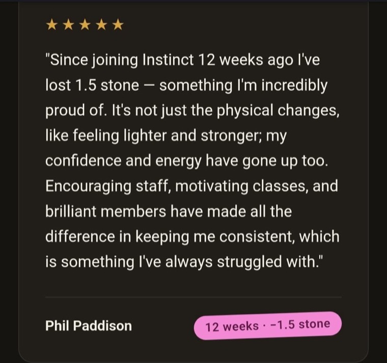 Instinct Boxing and Fitness member review 7